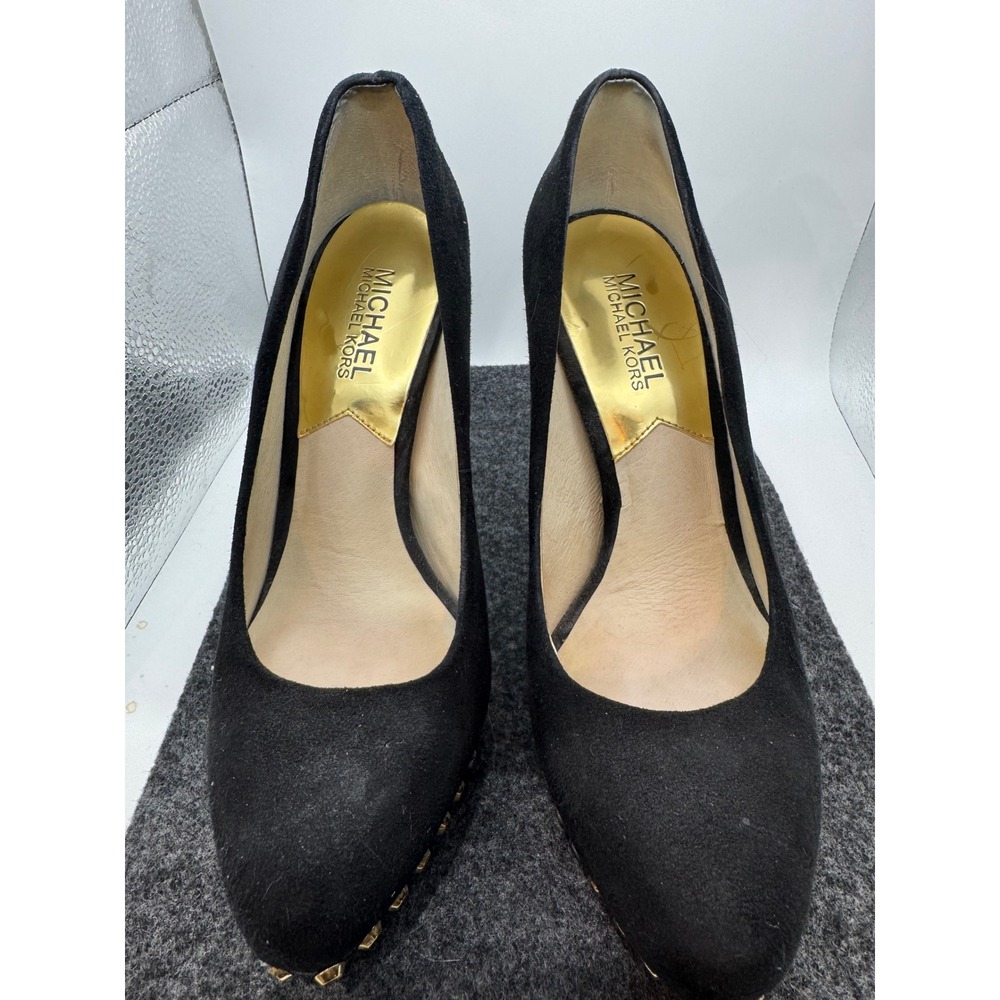 Michael Kors Ailee Studded Suede Platform Pumps size 6.5 - Picture 5 of 15